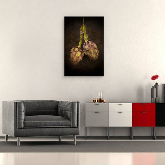 Tablou canvas - Anghinare, Anghinare, Vegetal, Legume, Bucatarie, Agatat, Omida, 60 x 90 cm - 2- Roveli