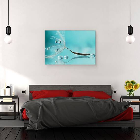 Tablou canvas - Apa, Papadie, Samanta, Reflectie, Cadere, 40 x 60 cm - 3- Roveli