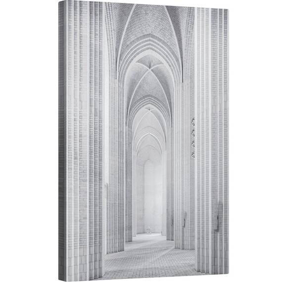 Tablou canvas - Copenhaga, Biserica, Catedrala, Piloni, Tavan, Interior, 40 x 60 cm - - Roveli