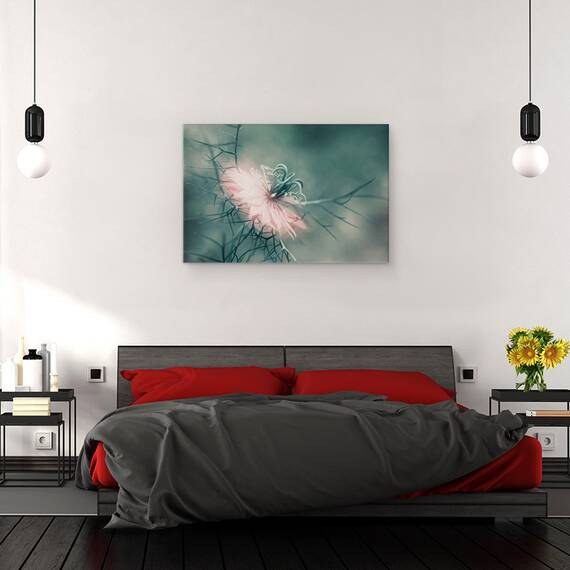 Tablou canvas - Fecioara, Floare, Macro, Roz, Moale, Gradina, 80 x 120 cm - 3- Roveli