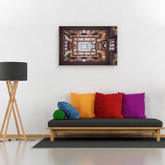 Tablou canvas - Galleria Sciarra, Roma, Roma, Italia, Galerie, Sciarra, Arhitectura, 60 x 90 cm - 2- Roveli