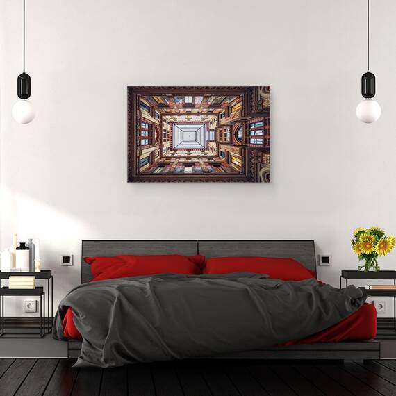Tablou canvas - Galleria Sciarra, Roma, Roma, Italia, Galerie, Sciarra, Arhitectura, 60 x 90 cm - 3- Roveli