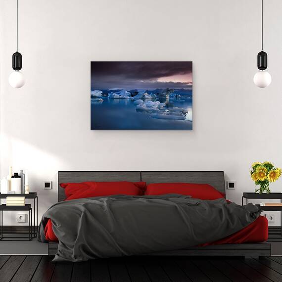 Tablou canvas - Incalzire Globala, Islanda, Gheata, Peisaj Marin, Apa, Racoare, 80 x 120 cm - 3- Roveli