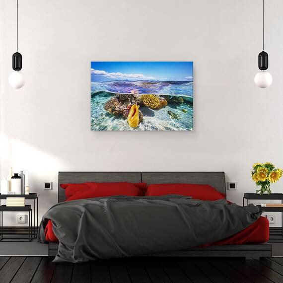 Tablou canvas - Laguna, Laguna, Coral, Peisaj Marin, Mare, Ocean, 80 x 120 cm - 3- Roveli