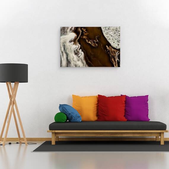 Tablou canvas - Model, Kenya, Lac, Culoare, Aerial, Flamingo, Deasupra, 60 x 90 cm - 2- Roveli