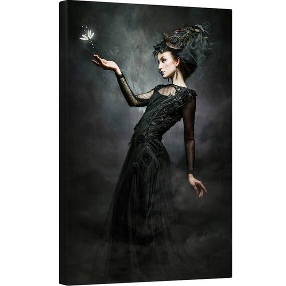 Tablou canvas - Moira, Model, Gotic, Moda, Portret, Fata, 40 x 60 cm - - Roveli