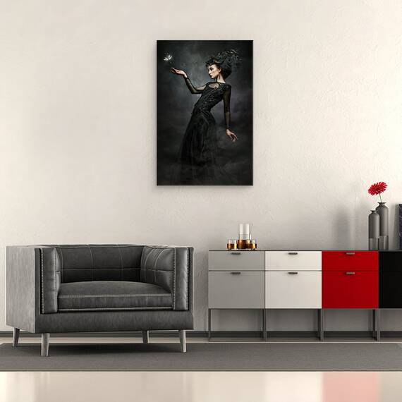 Tablou canvas - Moira, Model, Gotic, Moda, Portret, Fata, 60 x 90 cm - 2- Roveli