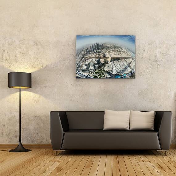 Tablou canvas - Topul Lumii, Peisaj Urban, Orizont, Zgarie-Nori, Dubai, Eau, 75 x 100 cm - 2- Roveli