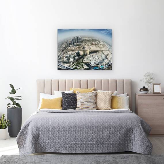 Tablou canvas - Topul Lumii, Peisaj Urban, Orizont, Zgarie-Nori, Dubai, Eau, 75 x 100 cm - 3- Roveli