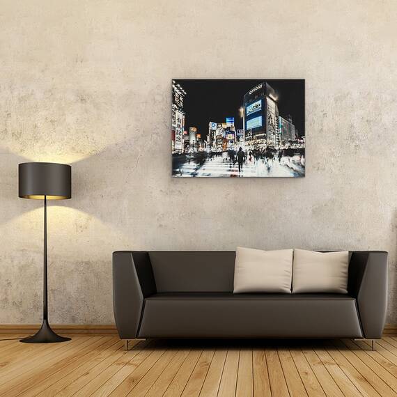 Tablou canvas - Trecere in Shibuya, Tokyo, Strada, Japonia, Oameni, Shibuya, Trecere Shibuya, 60 x 80 cm - 2- Roveli