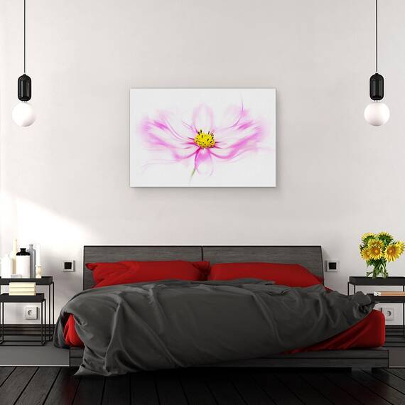 Tablou canvas - Briza, Floare, Roz, Prim-Plan, 40 x 60 cm - 3- Roveli