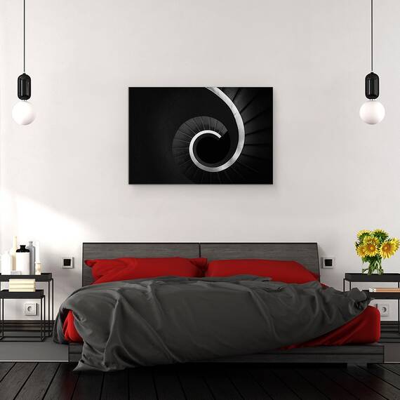 Tablou canvas - Epoca de Aur, Portugalia, Ilhavo, Trepte, Scara, Grafic, Forme, 80 x 120 cm - 3- Roveli
