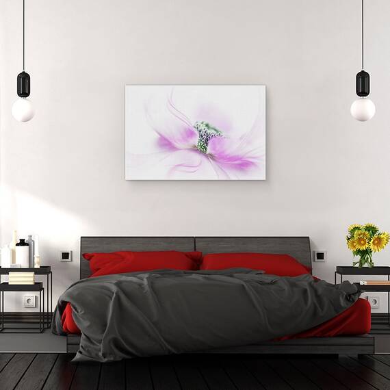 Tablou canvas - Flux, Floare, Roz, 40 x 60 cm - 3- Roveli