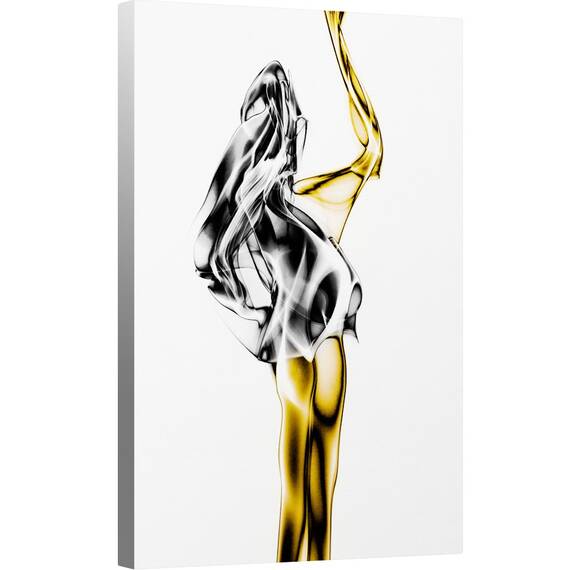 Tablou canvas - Fum, Abstract, Formeaza, Femeie, 80 x 120 cm - - Roveli