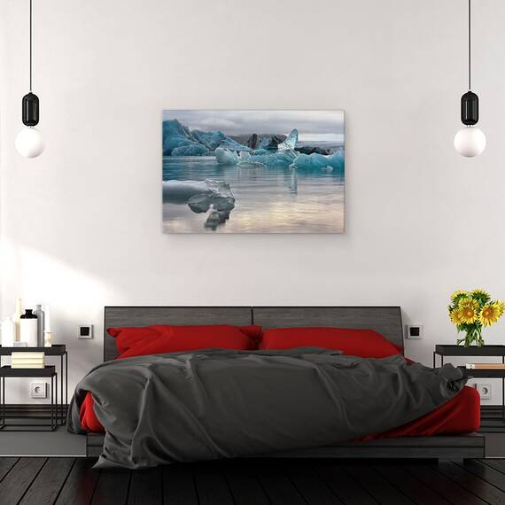 Tablou canvas - Groapa de Gheata, Aisberg, Gheata, Arctic, Apa, Inghet, 80 x 120 cm - 3- Roveli