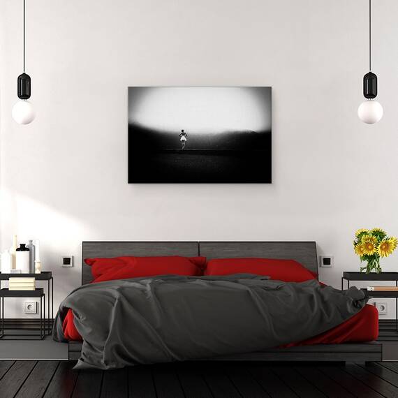 Tablou canvas - Portret, Graunte, Granulat, Alb-Negru, Balet, Balerina, 80 x 120 cm - 3- Roveli