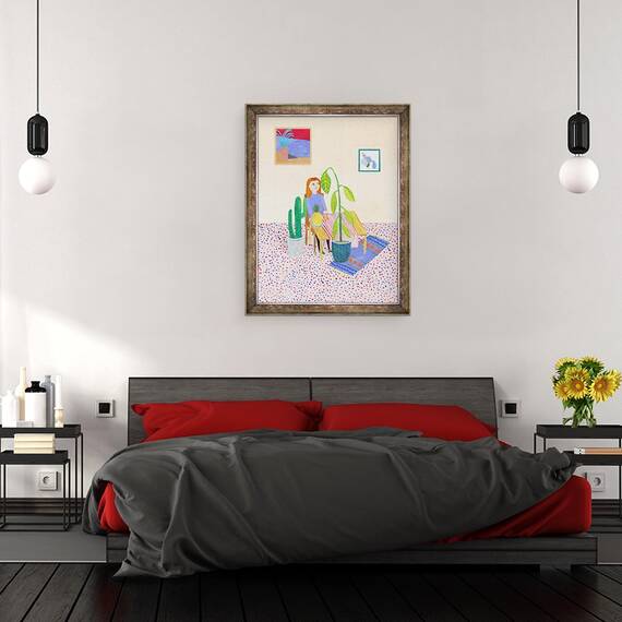 Tablou inramat - Anja Bartelt - Abstract I, 60 x 80 cm - 3- Roveli