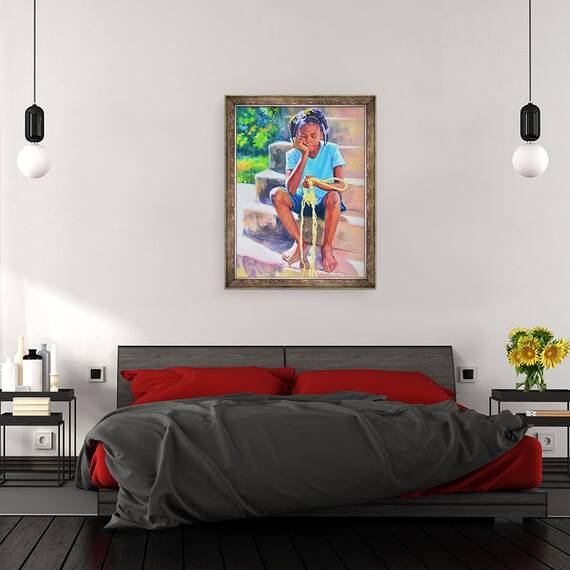 Tablou inramat - Colin Bootman - Sfarsitul franghiei mele, 2020, 60 x 80 cm - 3- Roveli