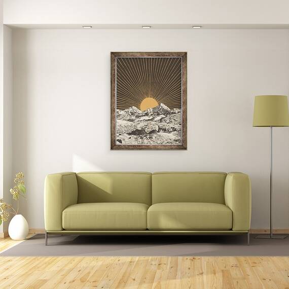 Tablou inramat - Florent Bodart - Peisaj montan 6, 60 x 80 cm - 2- Roveli