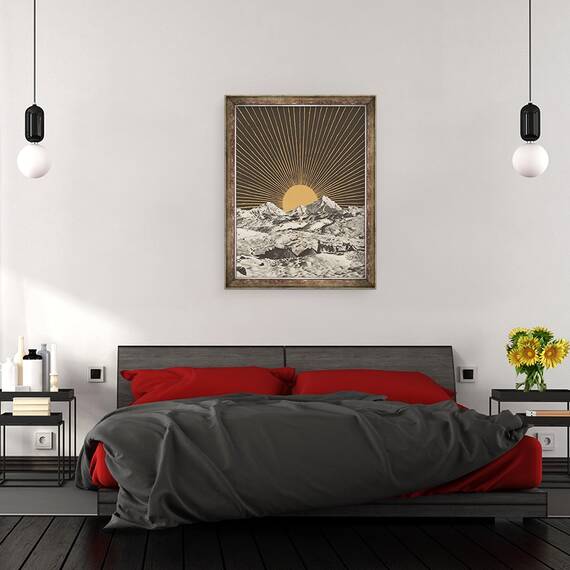Tablou inramat - Florent Bodart - Peisaj montan 6, 60 x 80 cm - 3- Roveli