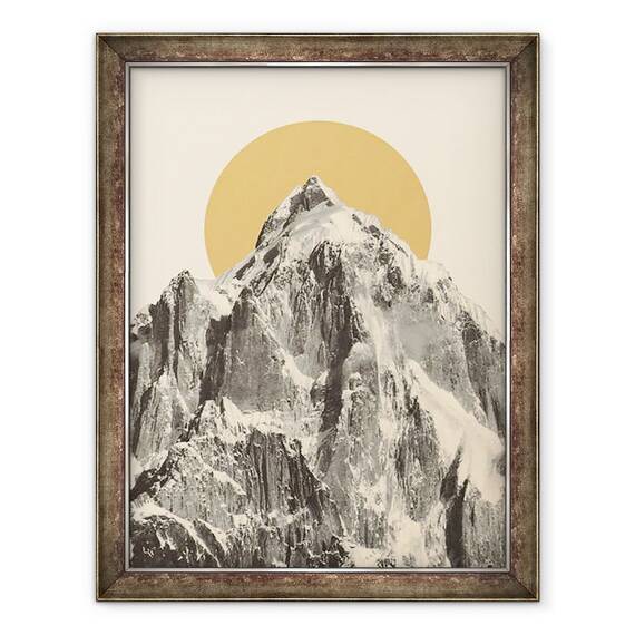 Tablou inramat - Florent Bodart - Peisaj montan II, 60 x 80 cm - - Roveli