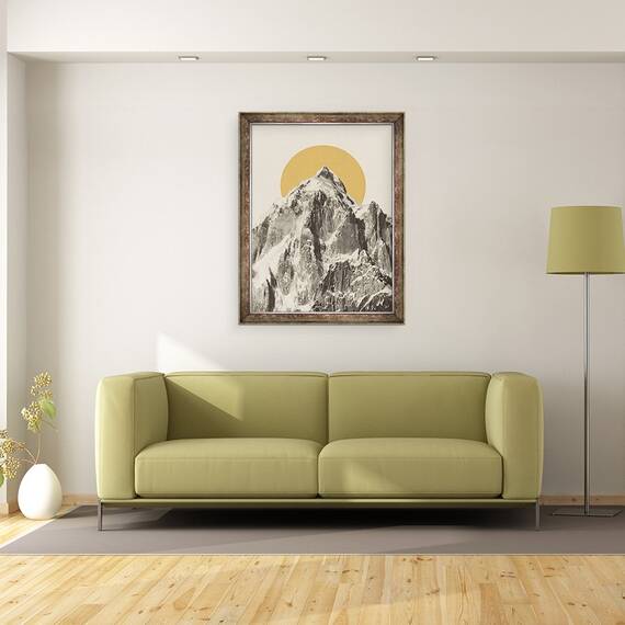 Tablou inramat - Florent Bodart - Peisaj montan II, 60 x 80 cm - 2- Roveli