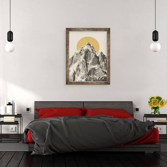 Tablou inramat - Florent Bodart - Peisaj montan II, 60 x 80 cm - 3- Roveli
