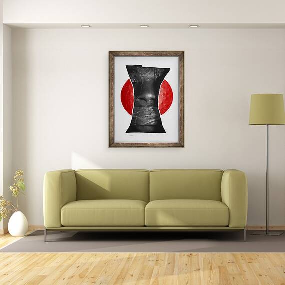 Tablou inramat - Ken Nwadiogbu - A fost o voce, 60 x 80 cm - 2- Roveli