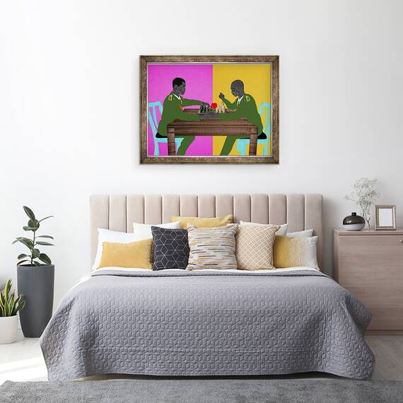 Tablou inramat - Osinachi - Doi generali in al doilea razboi, 60 x 80 cm - 3- Roveli