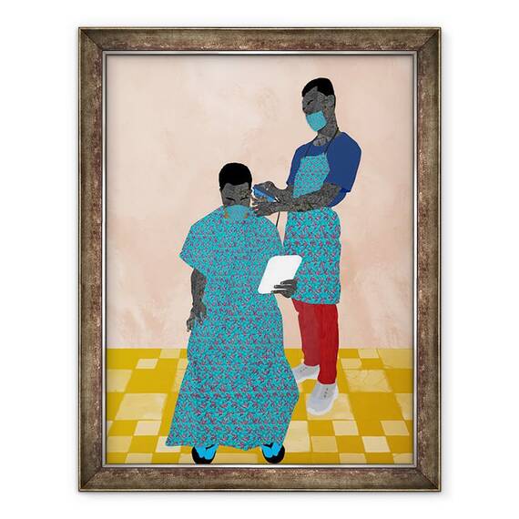 Tablou inramat - Osinachi - increderea nu mai conteaza, 60 x 80 cm - - Roveli