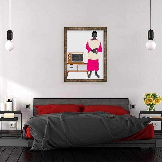 Tablou inramat - Osinachi - Nu pot dormi, 60 x 80 cm - 3- Roveli