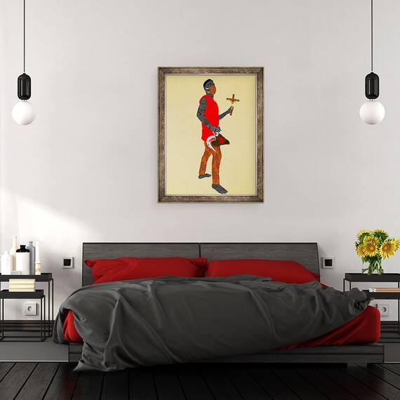 Tablou inramat - Osinachi - Profetia, 60 x 80 cm - 3- Roveli