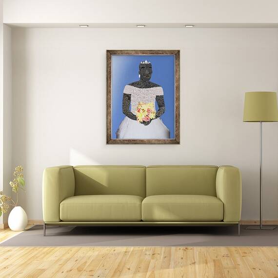 Tablou inramat - Osinachi - Ziua nuntii lui Nduka, 60 x 80 cm - 2- Roveli