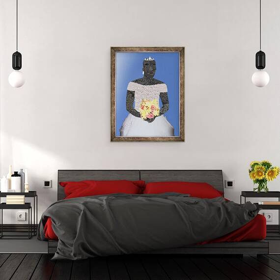 Tablou inramat - Osinachi - Ziua nuntii lui Nduka, 60 x 80 cm - 3- Roveli