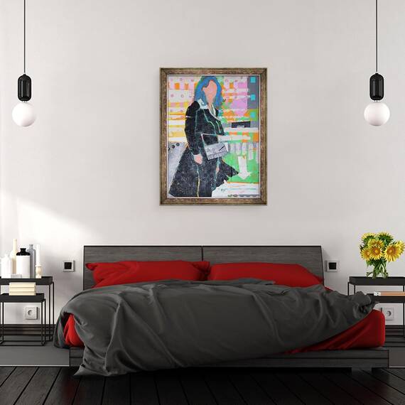 Tablou inramat - Sara Hayward - Elle V, 60 x 80 cm - 3- Roveli