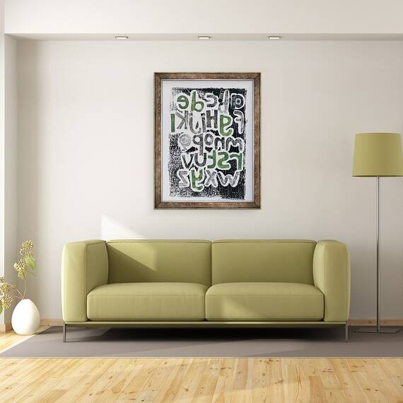 Tablou inramat - Sarah Thompson-Engels - Alfabet, 2020, 60 x 80 cm - 2- Roveli