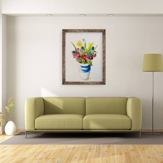 Tablou inramat - Sarah Thompson-Engels - Flori de primavara,2020, 60 x 80 cm - 2- Roveli