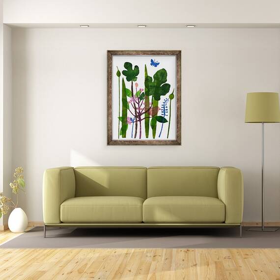 Tablou inramat - Sarah Thompson-Engels - Frunze de smochin, 60 x 80 cm - 2- Roveli