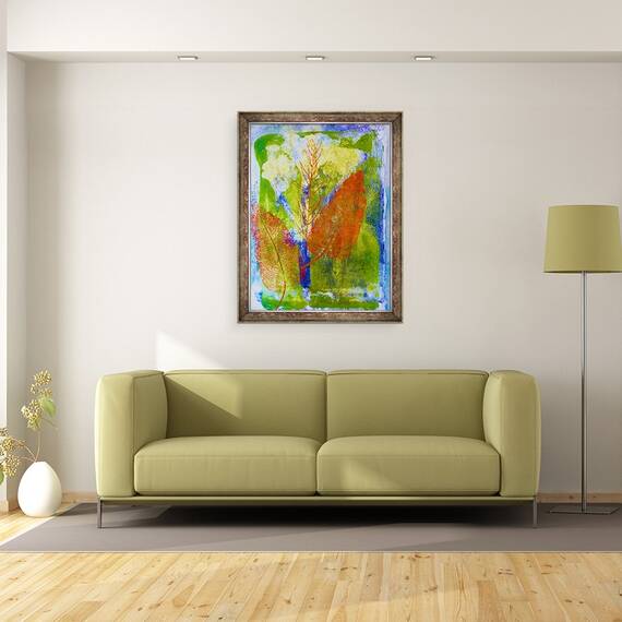 Tablou inramat - Sarah Thompson-Engels - Frunze portocalii, 60 x 80 cm - 2- Roveli