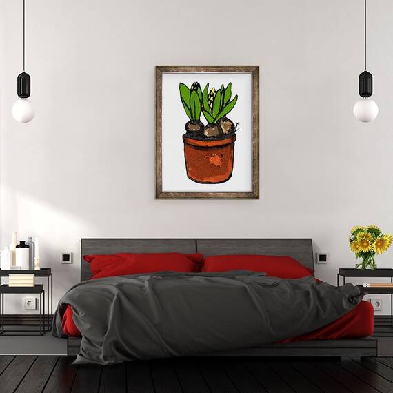 Tablou inramat - Sarah Thompson-Engels - Zambila intr-o oala 2012, 60 x 80 cm - 3- Roveli