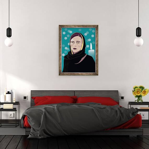 Tablou inramat - Claire Huntley - Jacinda Ardern, 60 x 80 cm - 3- Roveli