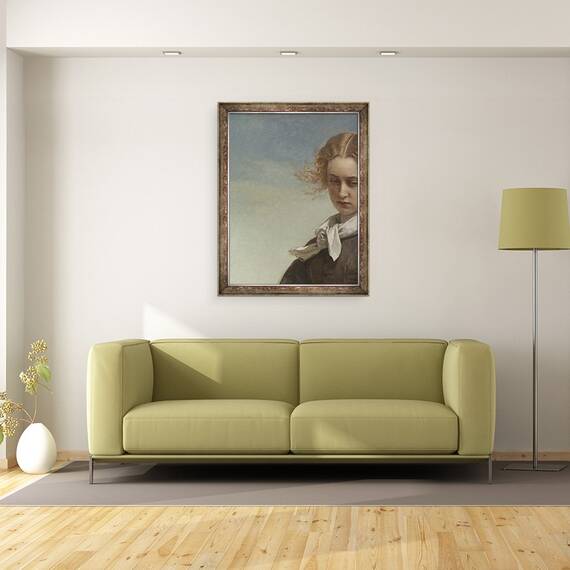 Tablou inramat - Constant Mayer - Melancolia dragostei I, 60 x 80 cm - 2- Roveli