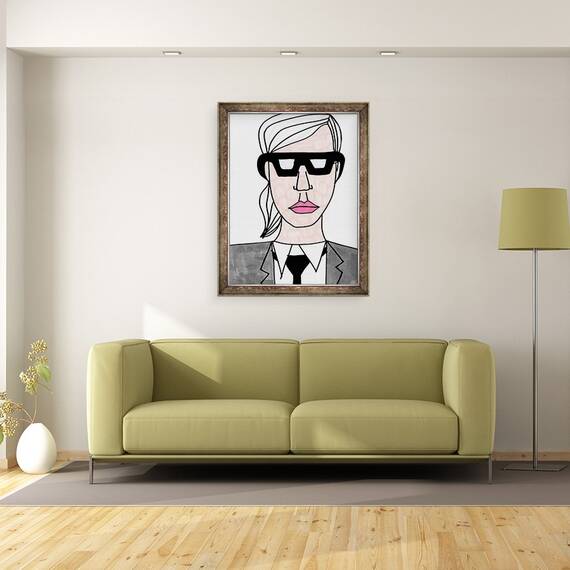 Tablou inramat - Daisy de Villeneuve - Karl Lagerfeld, 60 x 80 cm - 2- Roveli