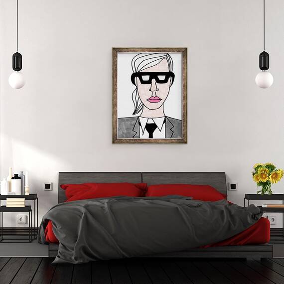 Tablou inramat - Daisy de Villeneuve - Karl Lagerfeld, 60 x 80 cm - 3- Roveli