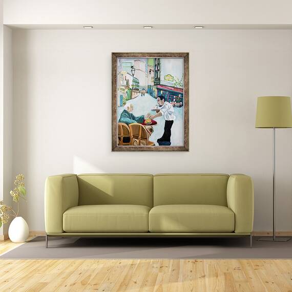 Tablou inramat - Deborah Eve Alastra - Cafeneaua St. Germain, 60 x 80 cm - 2- Roveli