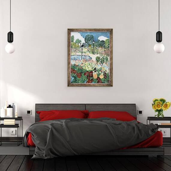 Tablou inramat - Deborah Eve Alastra - Gradina Trandafir, 60 x 80 cm - 3- Roveli