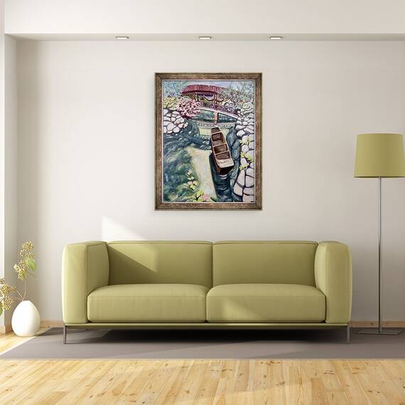 Tablou inramat - Deborah Eve Alastra - Lansu Canoe, 60 x 80 cm - 2- Roveli