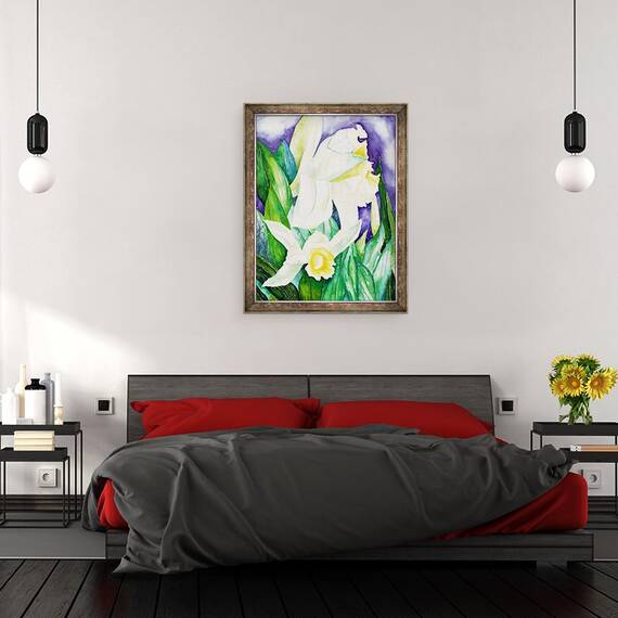 Tablou inramat - Deborah Eve Alastra - Orhidee de noapte, 60 x 80 cm - 3- Roveli
