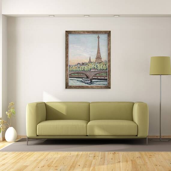Tablou inramat - Deborah Eve Alastra - Vedere la Turnul Eiffel, 2017, 60 x 80 cm - 2- Roveli