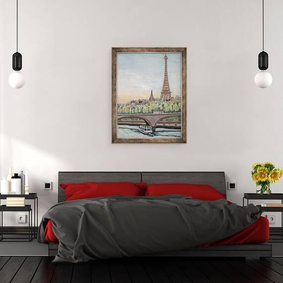 Tablou inramat - Deborah Eve Alastra - Vedere la Turnul Eiffel, 2017, 60 x 80 cm - 3- Roveli